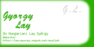gyorgy lay business card