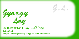 gyorgy lay business card